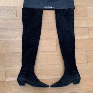 CHANEL SUEDE HIGH BOOTS